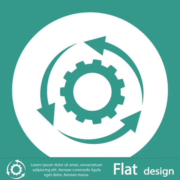 Configuración de parámetros, icono de flechas circulares — Foto de Stock