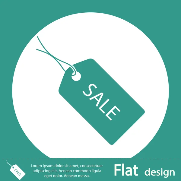 Green SALE tag icon — Stock Photo, Image