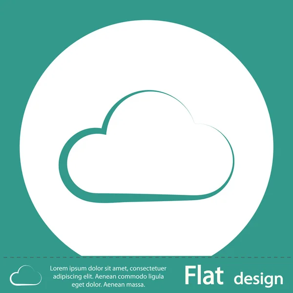 Cloud pictogram — Stockfoto