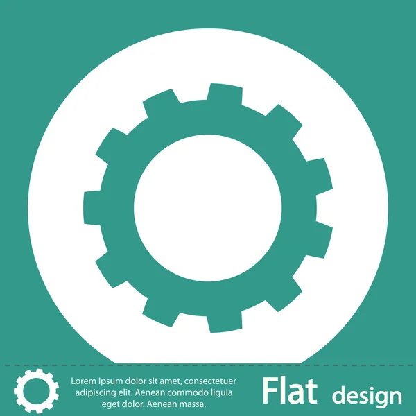 Tandrad pictogram — Stockfoto