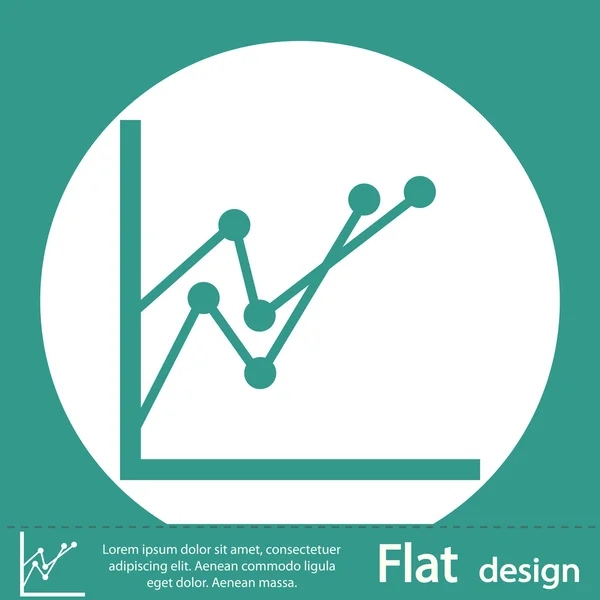 Infográfico verde, ícone gráfico — Fotografia de Stock