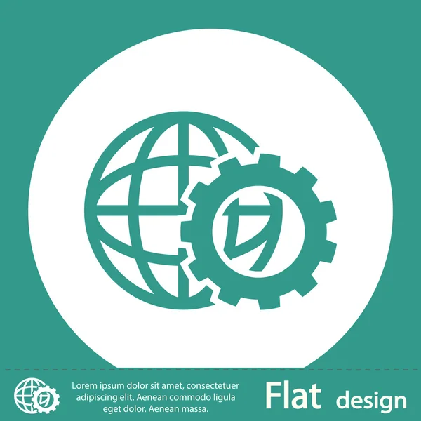 Design der Planeten-Ikone — Stockfoto