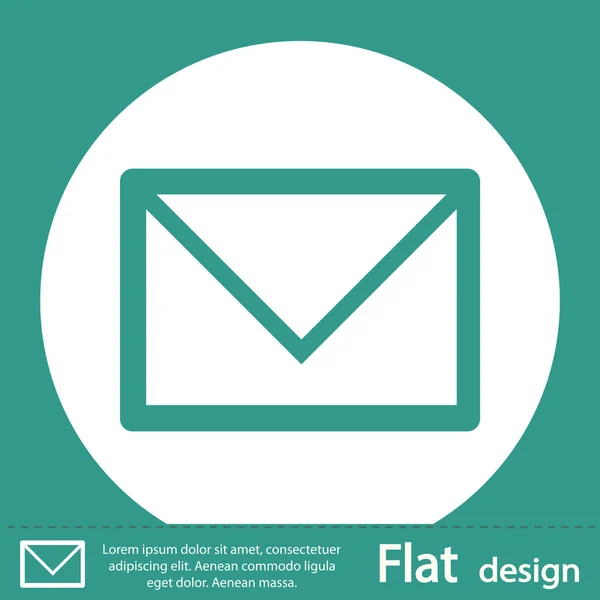 Icon дизайн конверту — стокове фото