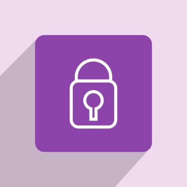 Asma kilit simgesi tasarım