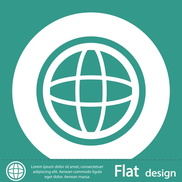 Planeta ikona designu — Zdjęcie stockowe