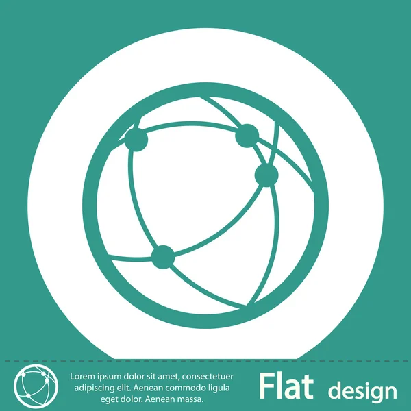 Globalnej technologii lub ikonę sieci społecznej — Zdjęcie stockowe