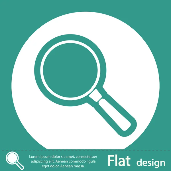 Zoeken Flat Icon — Stockfoto