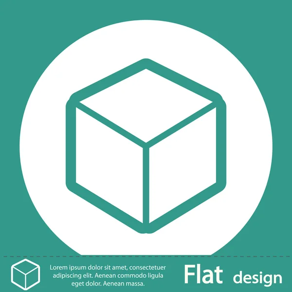 Icono de diseño del logotipo del cubo 3d — Foto de Stock