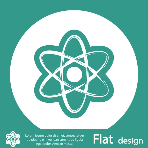 Ikona modelu atomu — Zdjęcie stockowe
