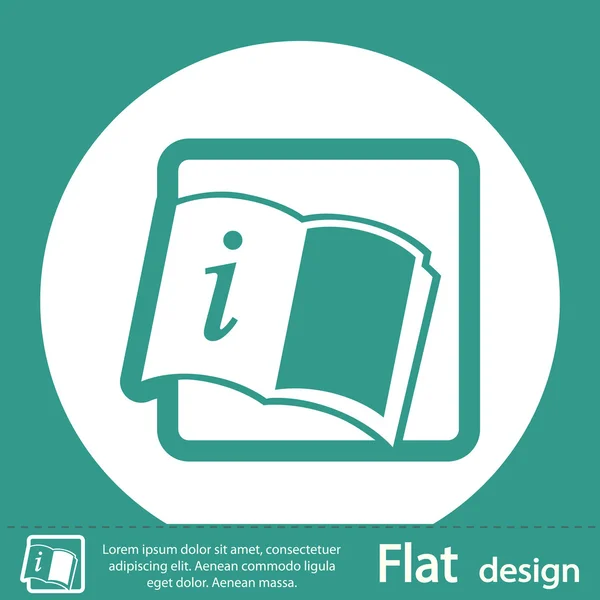 Information book icon — Stock Photo, Image