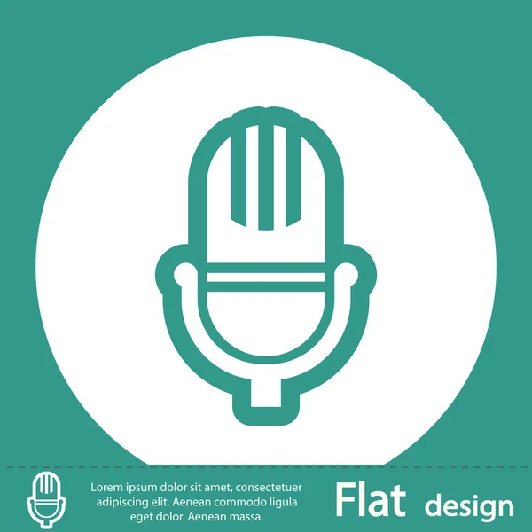 Microphone icon design — Stock Photo, Image