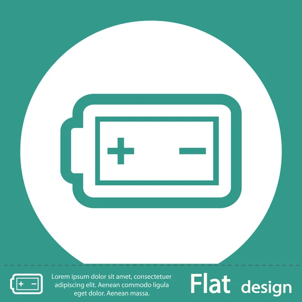 Batterij pictogram ontwerp — Stockfoto