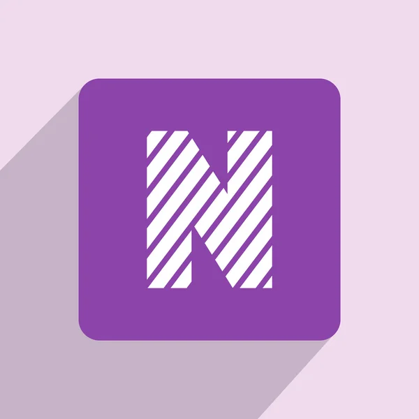 Letter N icon. — Stock Photo, Image