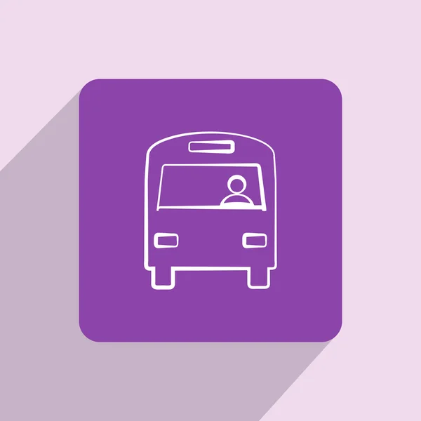 Design de ícone de ônibus — Fotografia de Stock