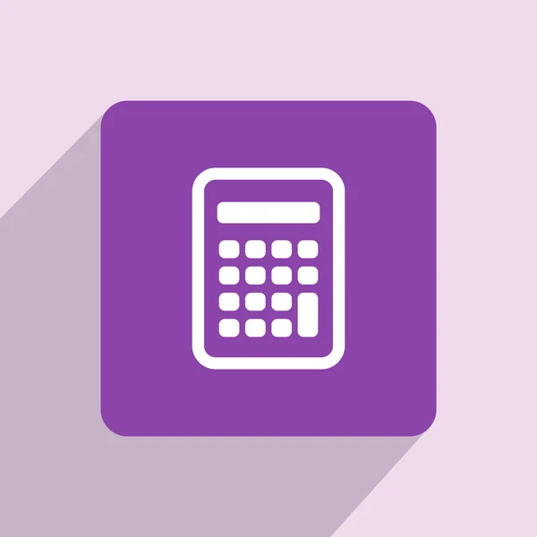 Kalkulator ikona Płaska konstrukcja — Zdjęcie stockowe