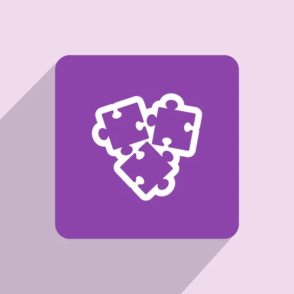 Puzzles piece icon — Stock Photo, Image
