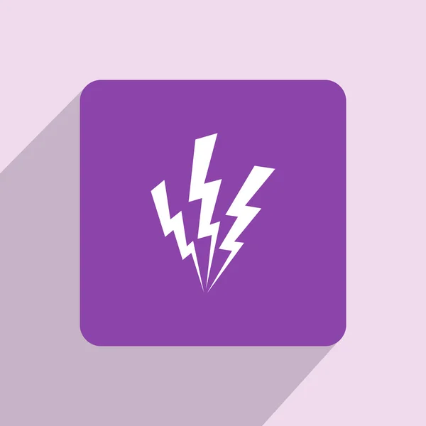 Lightning bolt icon — Stock Photo, Image