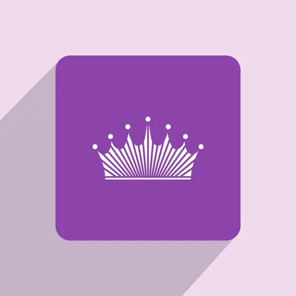 Crown icon Flat design — Stock Photo, Image