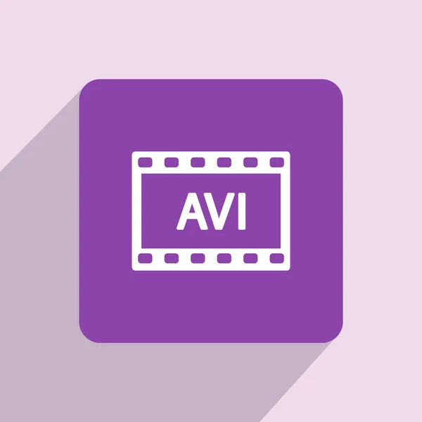 Icono de vídeo AVI — Foto de Stock