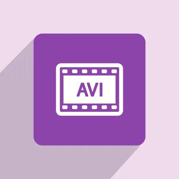 Icono de vídeo AVI —  Fotos de Stock