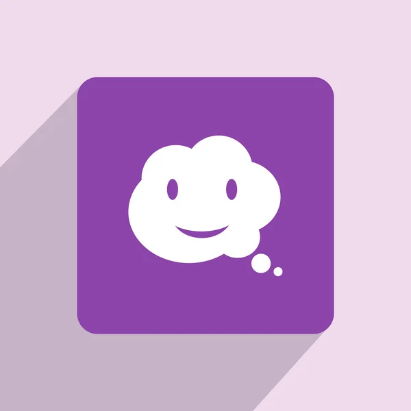Bubble cloud icon — Stock Photo, Image