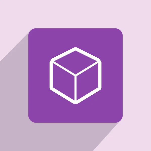 3D-kubus logo ontwerp pictogram — Stockfoto