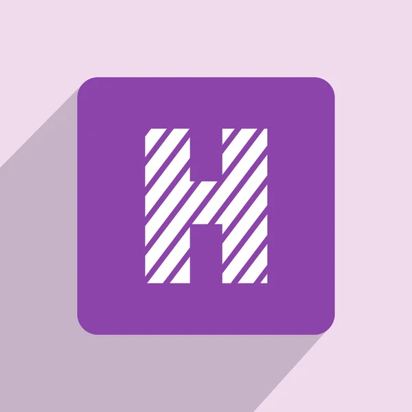 Letter H icon. — Stock Photo, Image