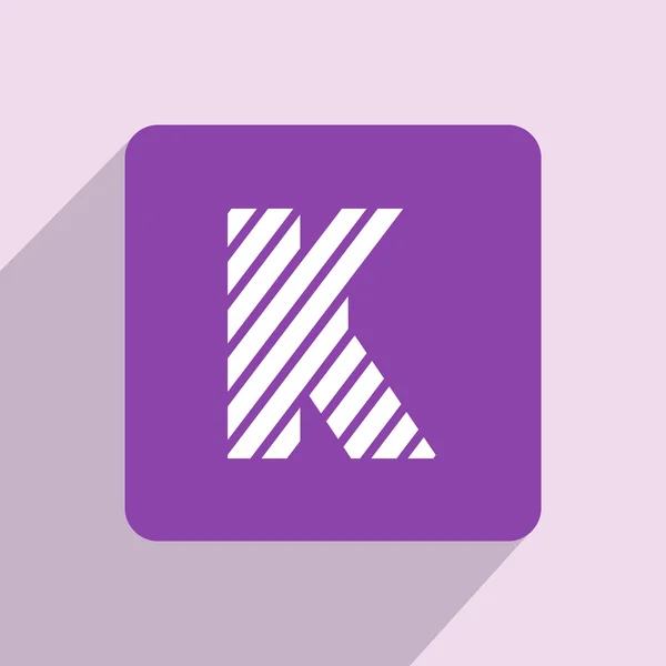 Letter K icon. — Stock Photo, Image