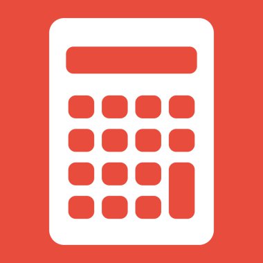 Hesap makinesi simge düz tasarım