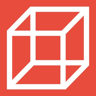 3D küp logo tasarım simgesi