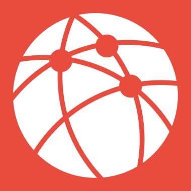 Küresel teknoloji ya da sosyal ağ simgesini