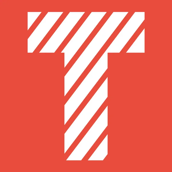 Ikona litera T. — Zdjęcie stockowe