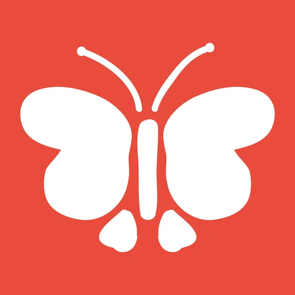 Motyl ikona ilustracja. — Zdjęcie stockowe