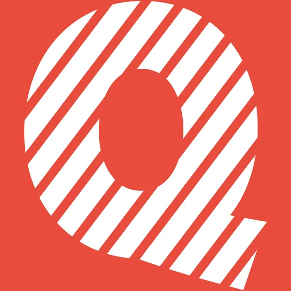 Letter Q icon. — Stock Photo, Image