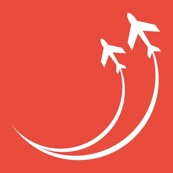 Symbol samolotem — Zdjęcie stockowe