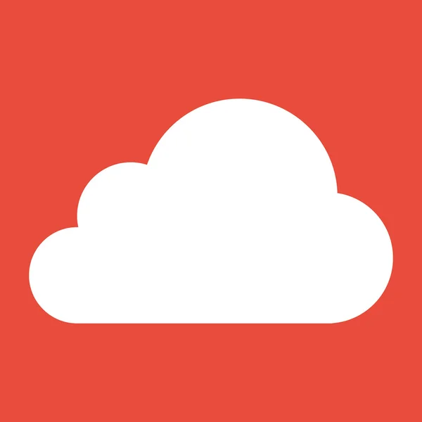 Cloud icon flat design — Stock Photo, Image