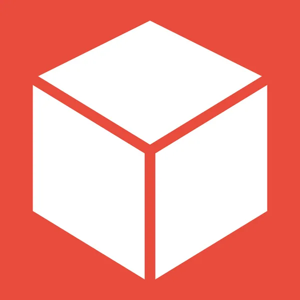 Icono de diseño de logotipo de cubo 3D — 图库照片