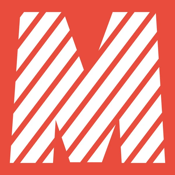 Letter M icon. — Stock Photo, Image