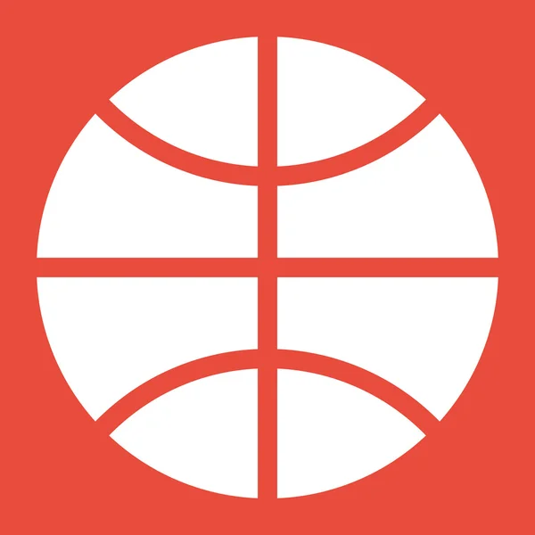 Ícone de bola de basquete — Fotografia de Stock