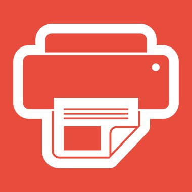 Yazıcı simgesi tasarım