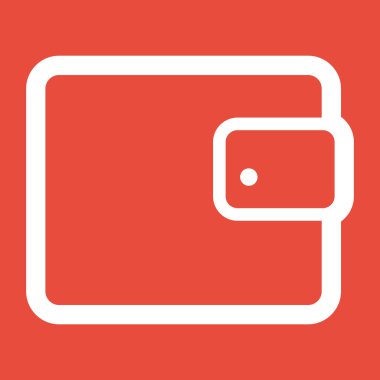 M-cüzdan simge düz tasarım stil