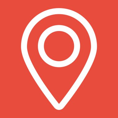 harita işaretçisi düz simgesi