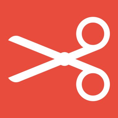 Makas simgesi tasarım