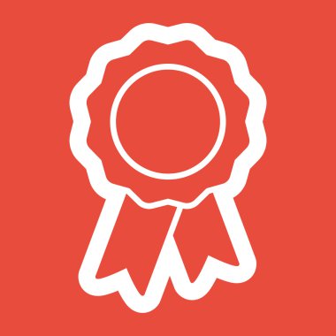 Kurdele simgeli rozet