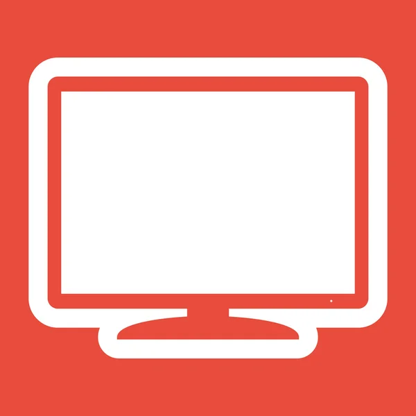 Monitor icon design — Stock Photo, Image