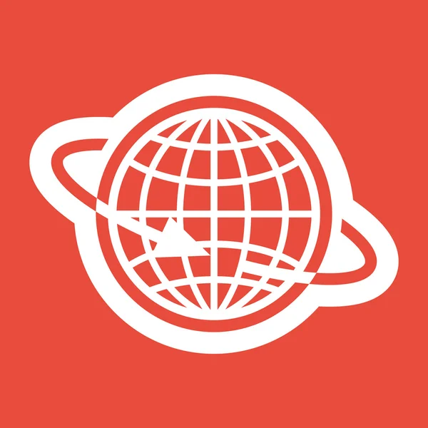 Planeet pictogram ontwerp — Stockfoto