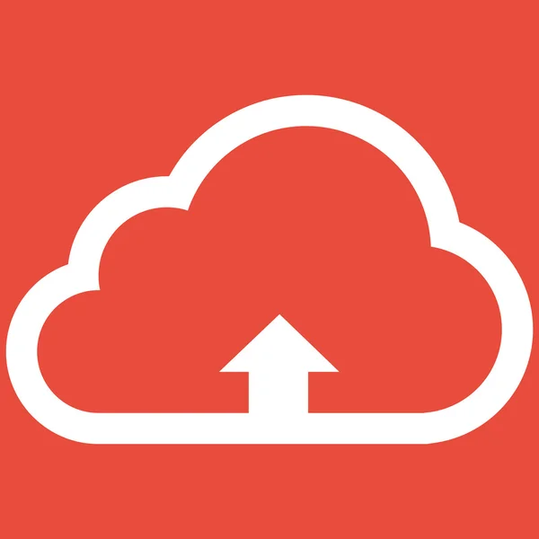 Cloud nahrát ikonu — Stockfoto