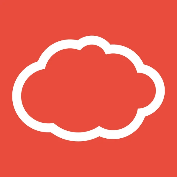 Cloud icon flat design — Stock Photo, Image