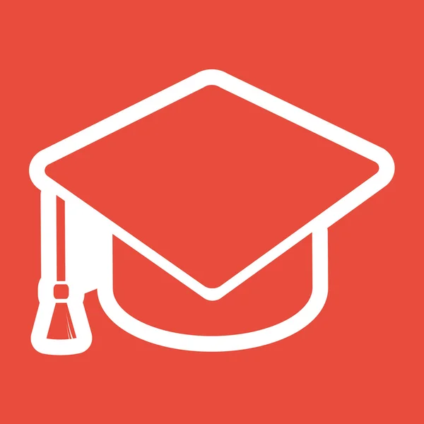 Graduation cap icon — Stock Photo, Image