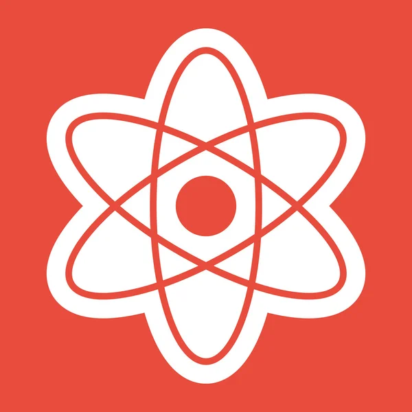 Atom ikona designu — Zdjęcie stockowe